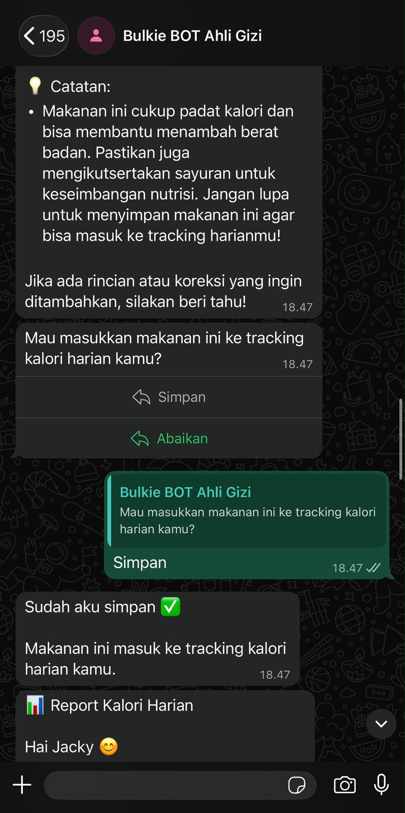 Step 2 - Kirim ke BOT Bulkie